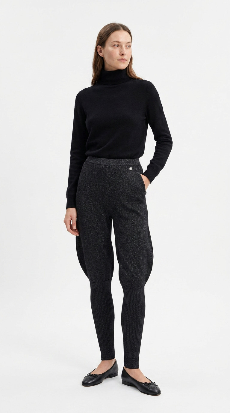 Chanel Shiny Knit Breeches