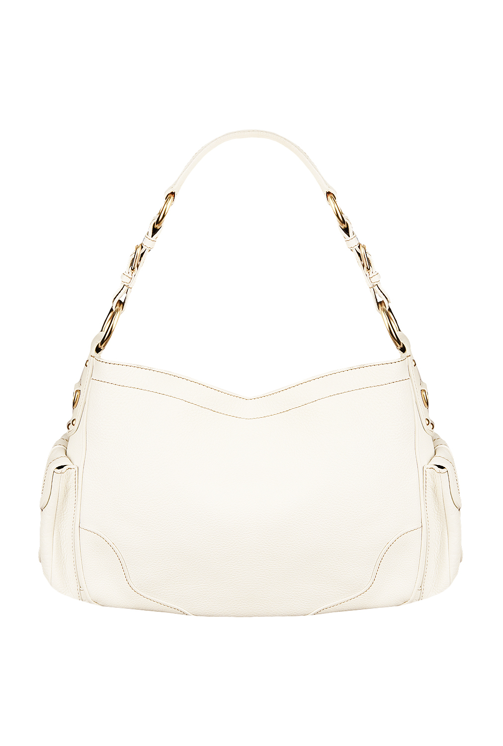 Prada Ivory Leather Shoulder Bag
