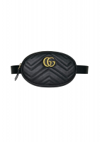 Gucci Black GG Marmont Belt Bag