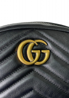Gucci Black GG Marmont Belt Bag