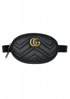 Gucci Black GG Marmont Belt Bag