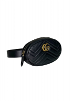 Gucci Black GG Marmont Belt Bag