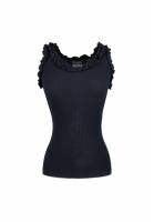 Chanel Black Lace Top