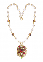 Chanel Gripoix Crystal Necklace With a Massive Pendant