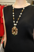 Chanel Gripoix Crystal Necklace With a Massive Pendant