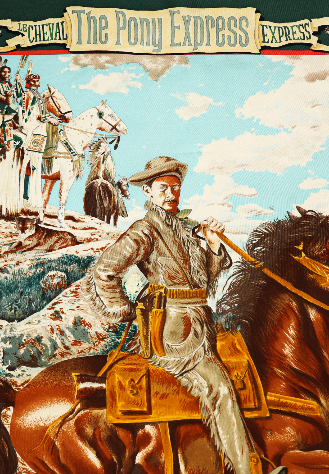 Hermès The Pony Express Silk Scarf