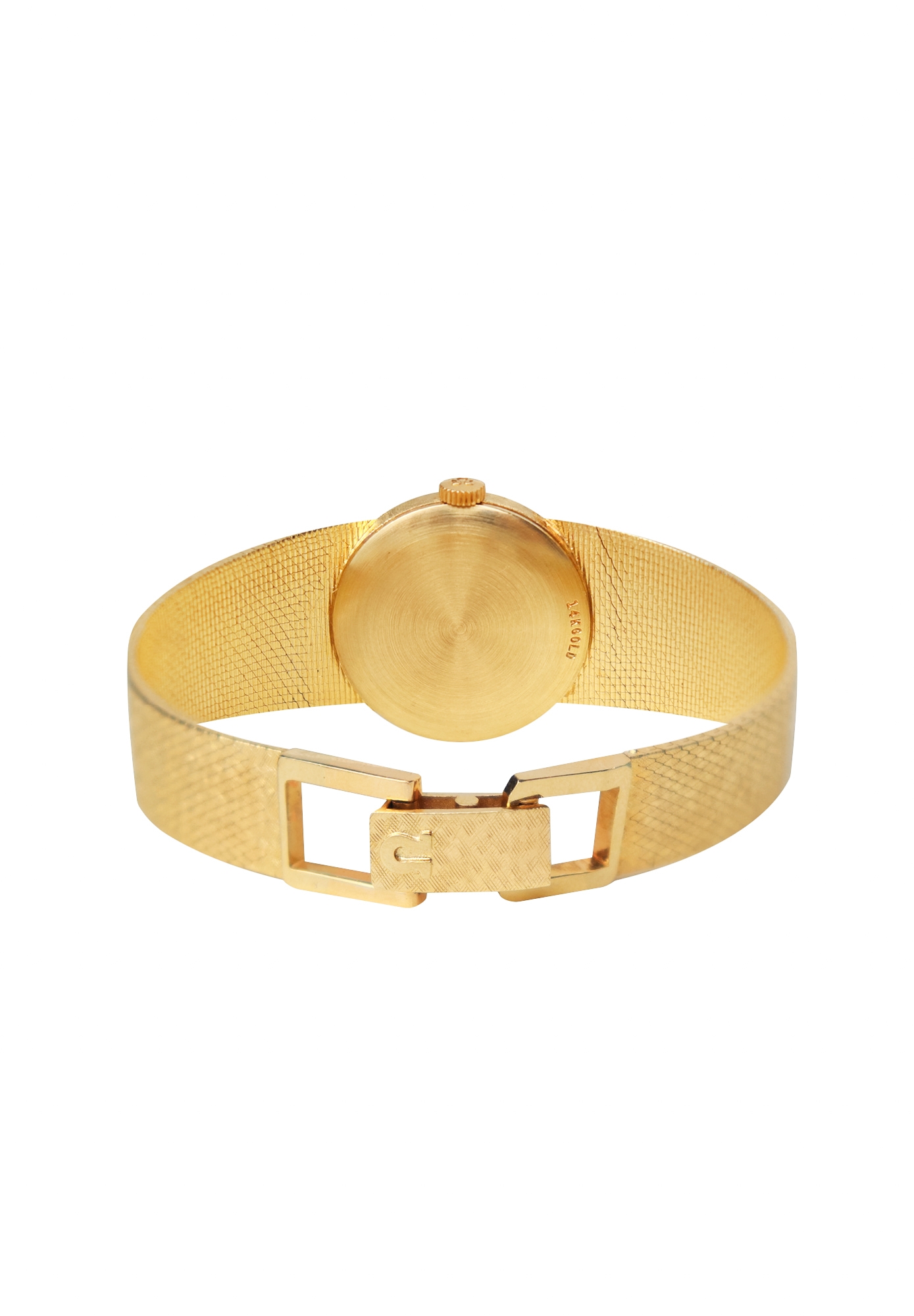 Omega Classic Gold Watch With Diamonds