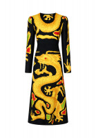 Valentino Black Dress With Print