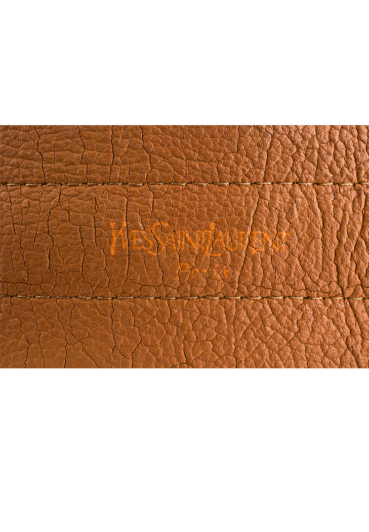 Yves Saint Laurent Vintage Brown Leather Belt