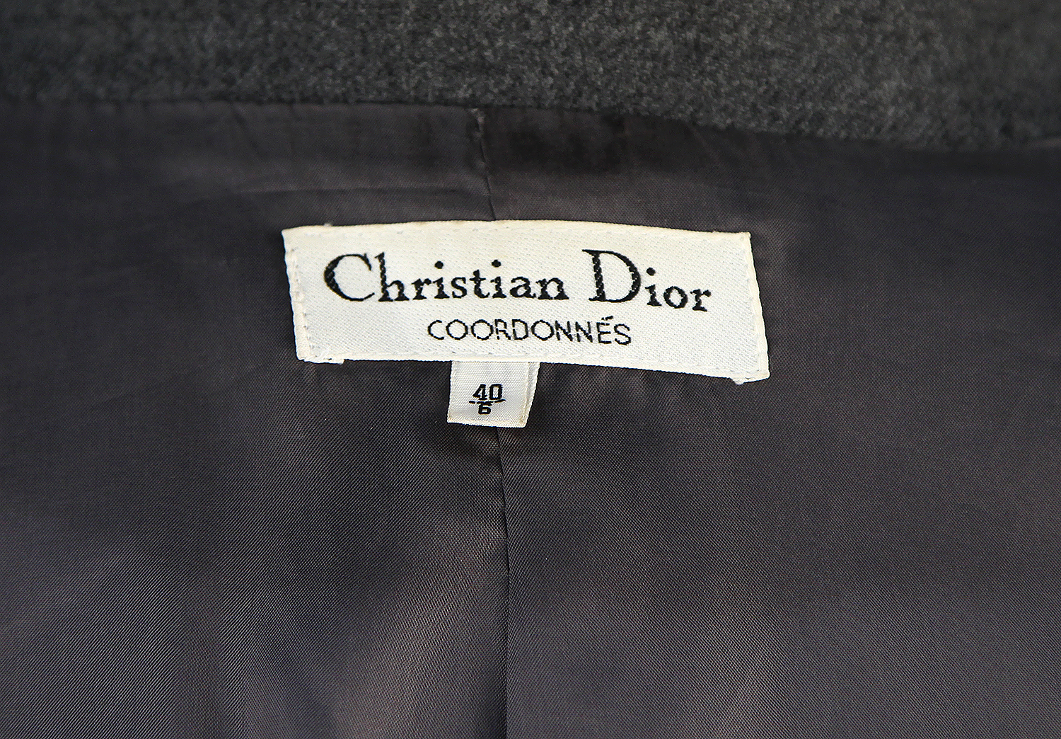 Christian Dior Gray Suit