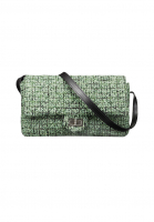 Chanel Green Tweed Bag