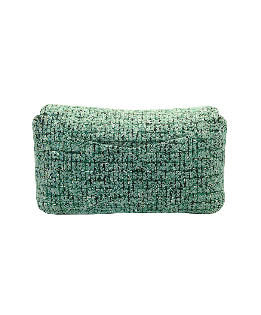 Chanel Green Tweed Bag