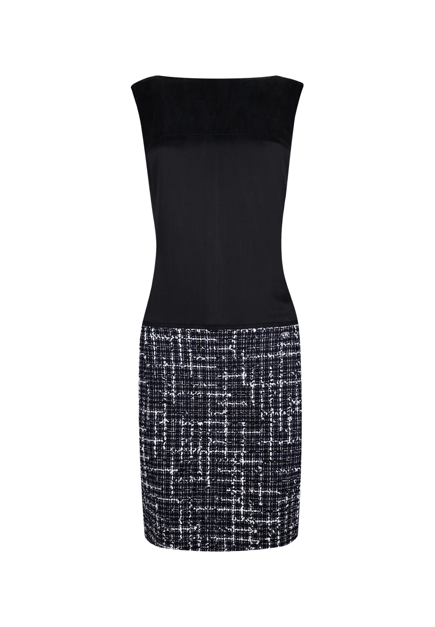 Chanel Black And White Dress