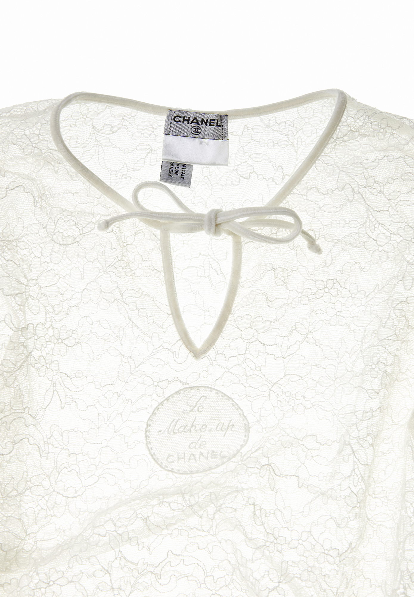 Chanel Lace Blouse With Applique