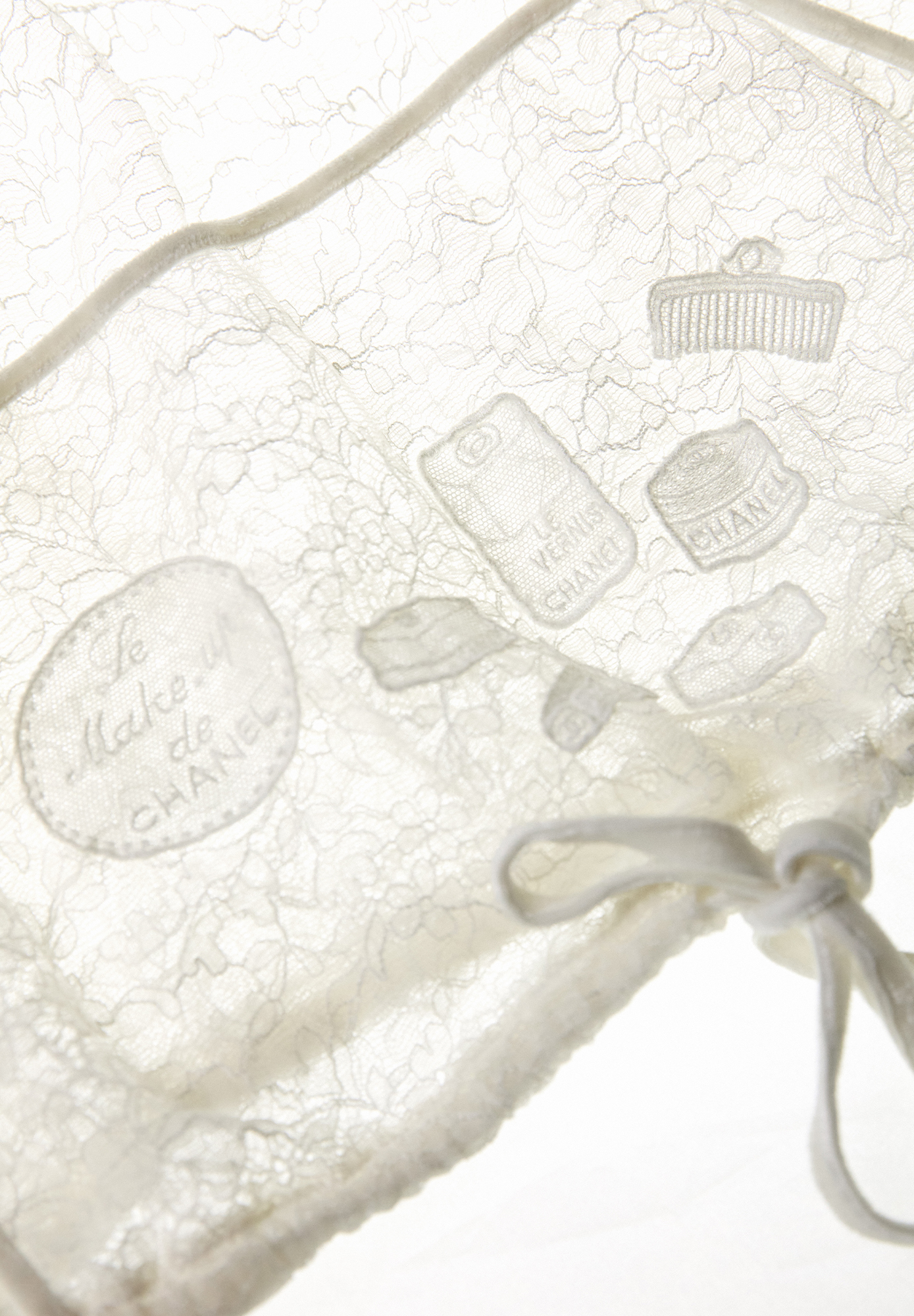 Chanel Lace Blouse With Applique