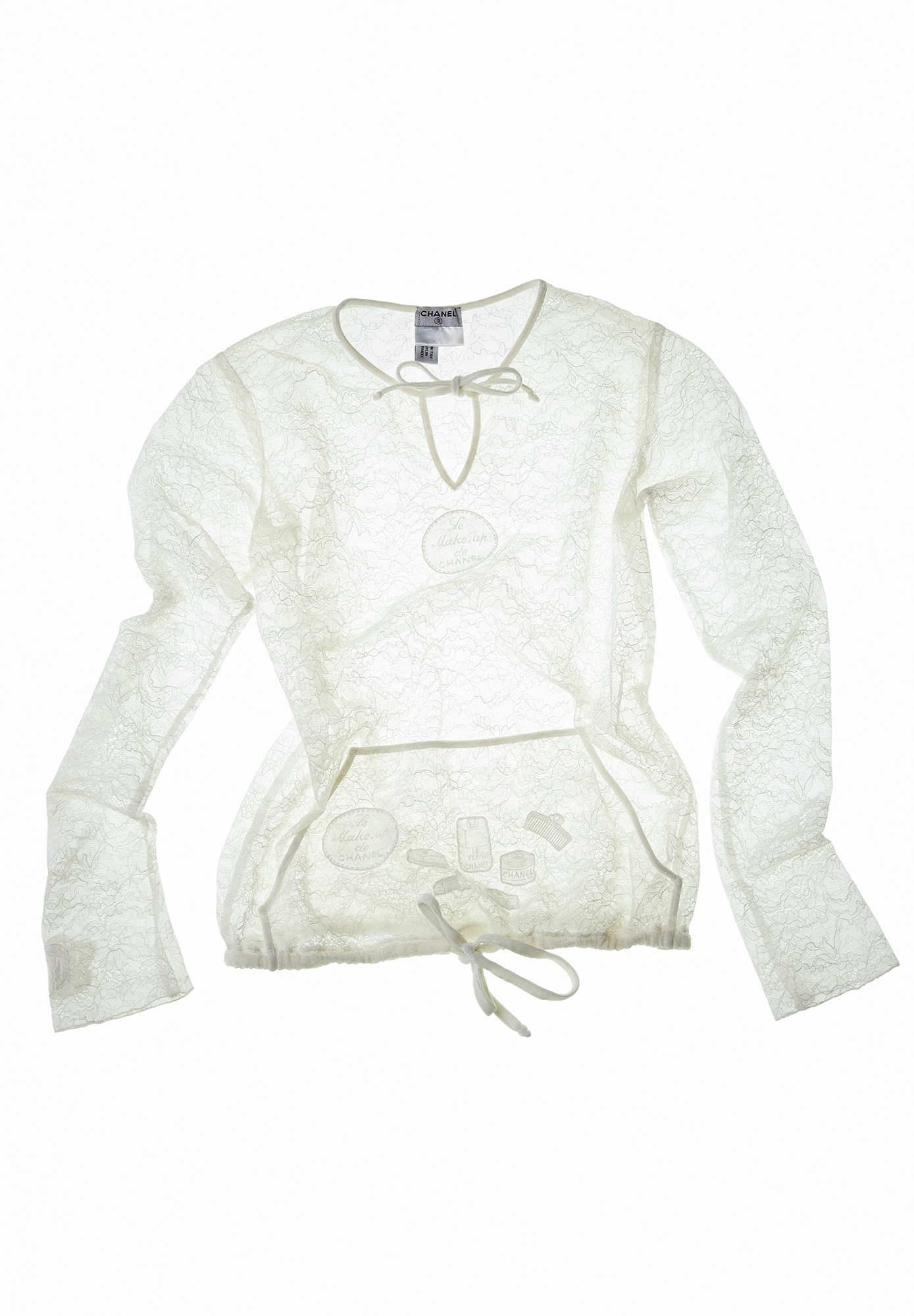 Chanel Lace Blouse With Applique