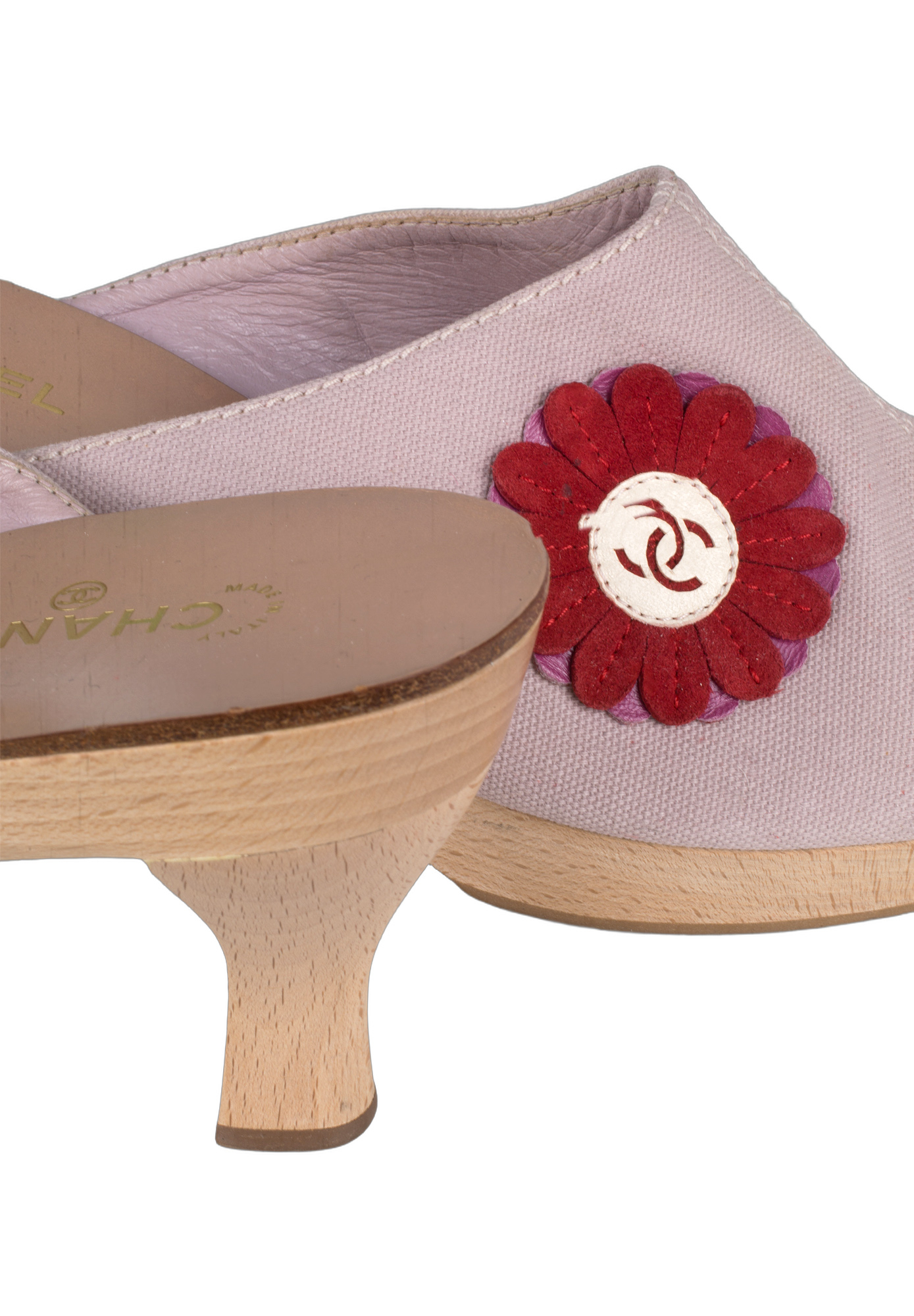 Pink Chanel Clogs