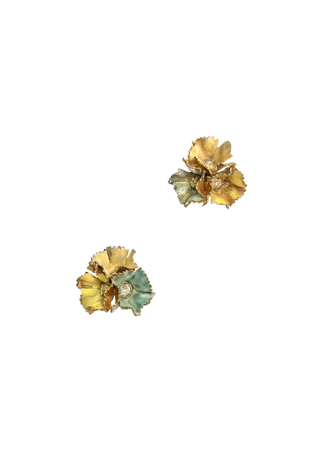 Sandor Flowers Clip-On Earrings