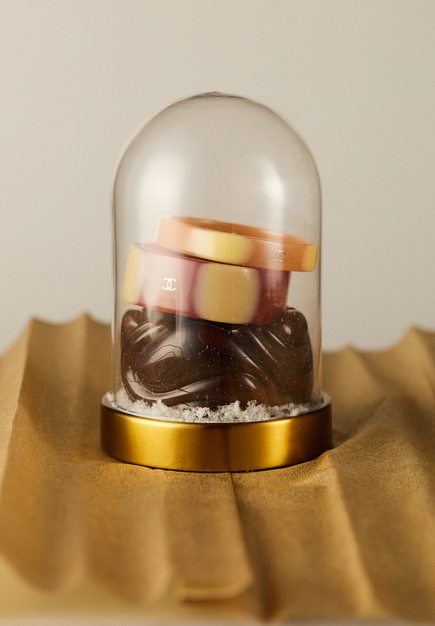 Chanel beige bangle bracelet