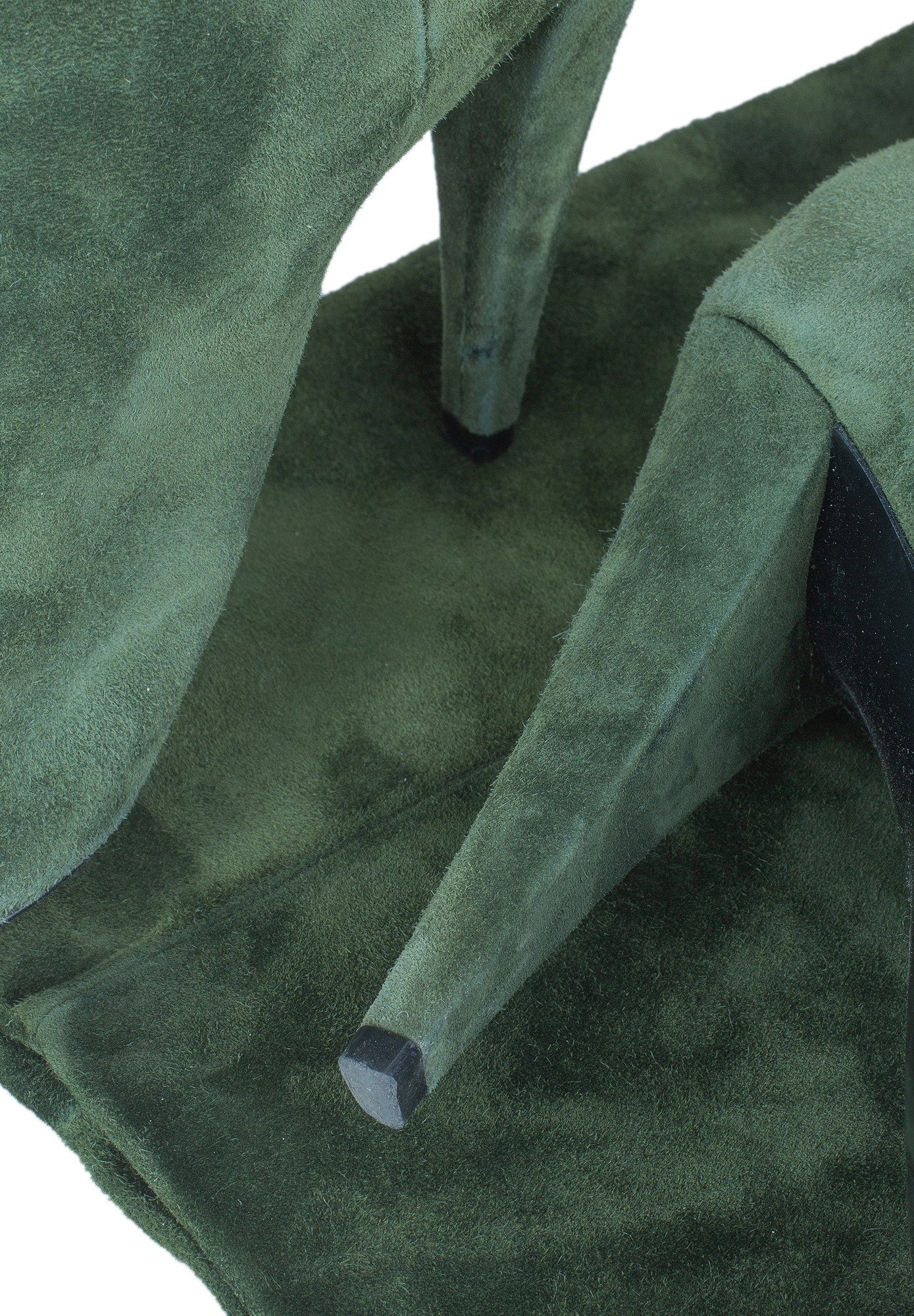 Saint Laurent Green Suede Over-The-Knee Boots