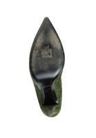 Saint Laurent Green Suede Over-The-Knee Boots