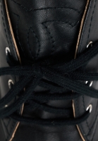 Black Leather Lace-Up Chanel Espadrilles