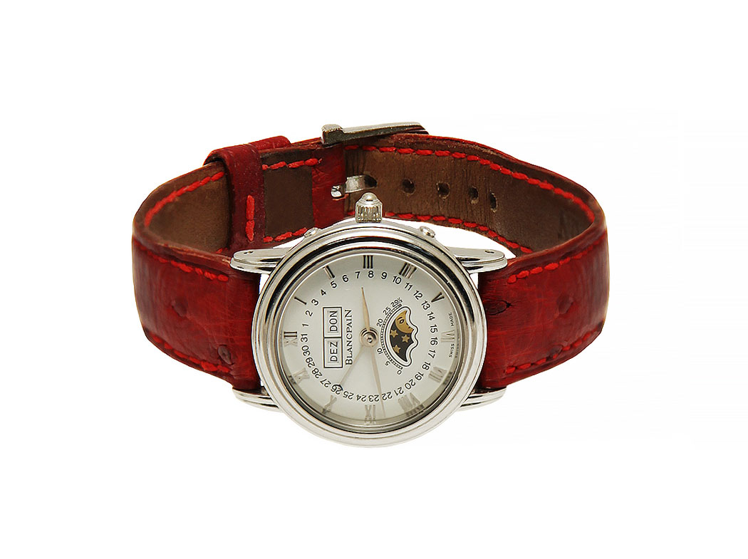 Blancpain Watch With An Ostrich Strap