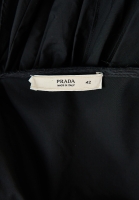 Prada Black Dress With Ruffles