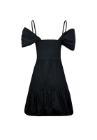 Prada Black Dress With Ruffles