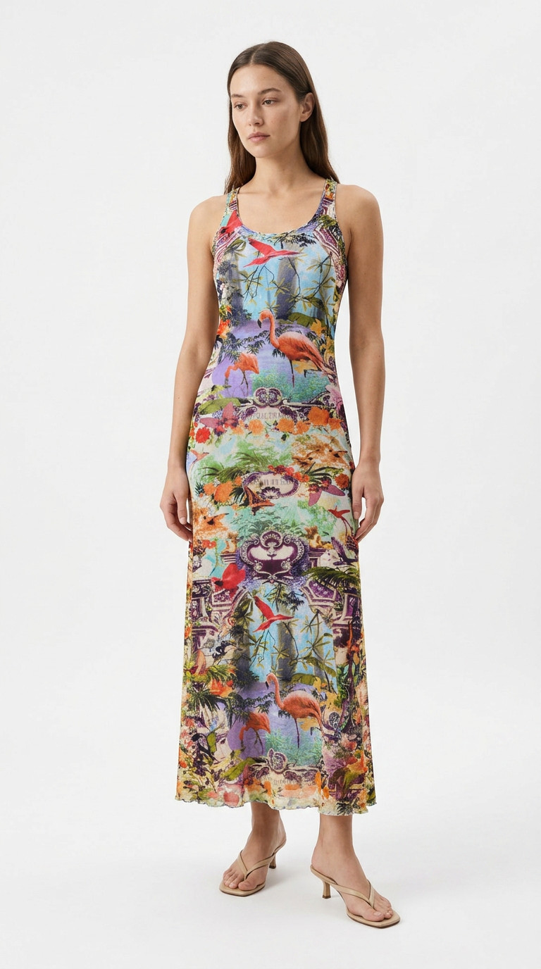 Jean Paul Gaultier Tropical Print Dress