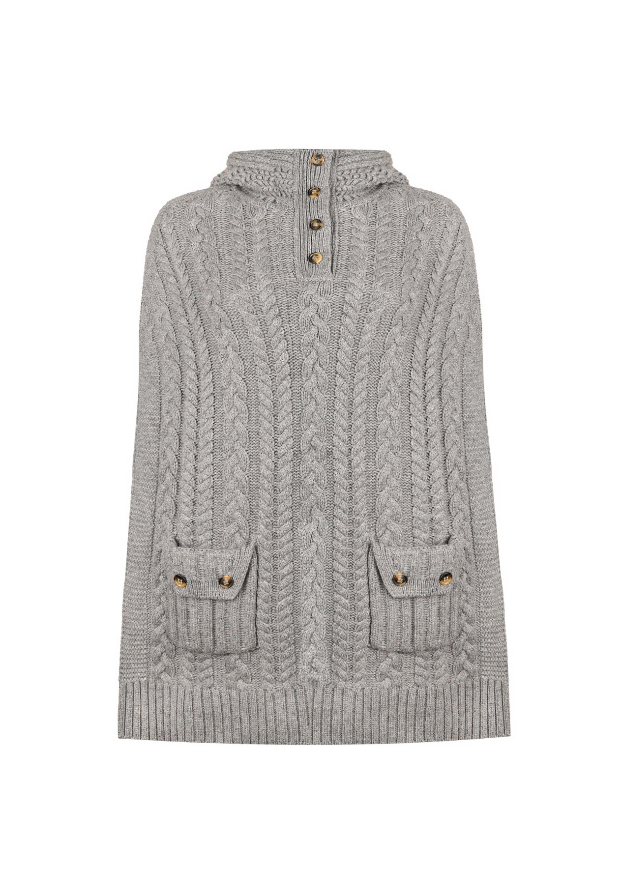 Loro Piana Grey Cashmere Cape