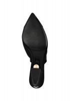 Chanel Black Shoes with a Pearl