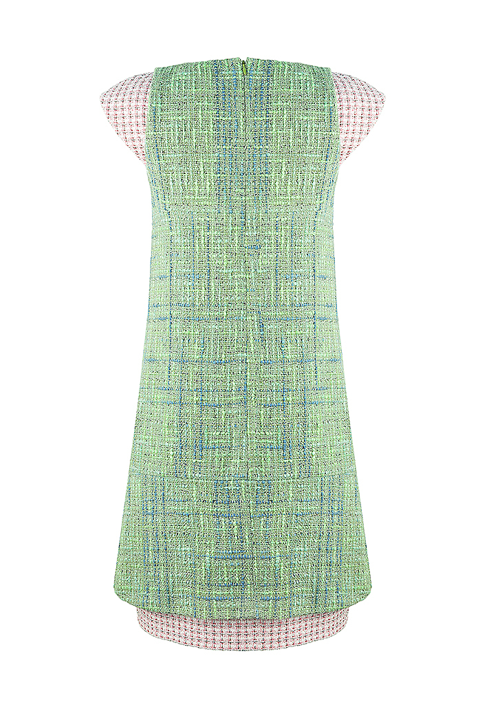 Chanel Green And Pink Dress