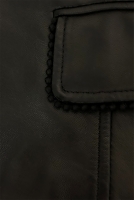 Valentino Black Trim Leather Jacket