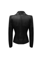 Valentino Black Trim Leather Jacket