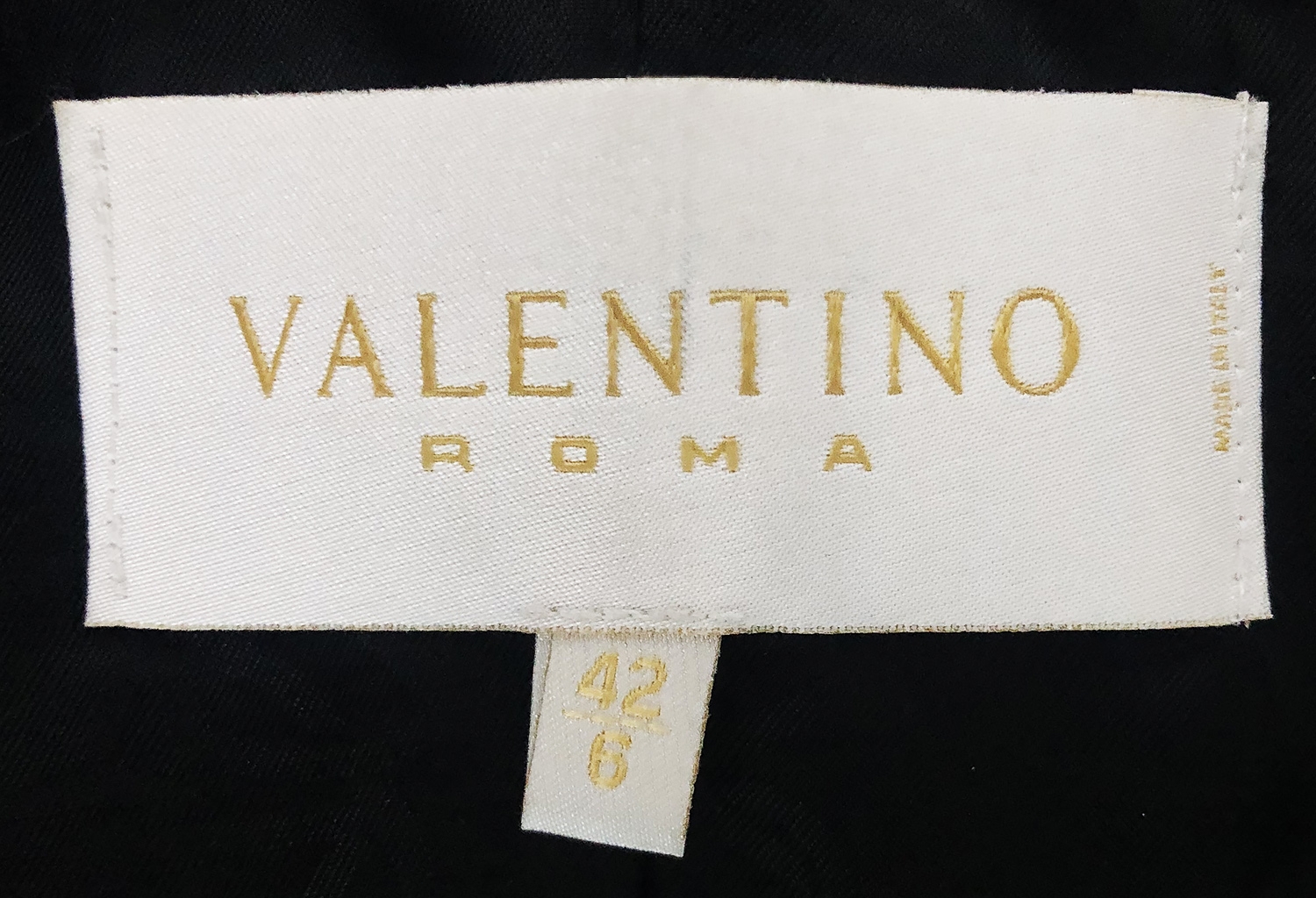 Valentino Black Trim Leather Jacket