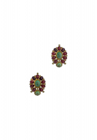 Chanel Garnet Earrings