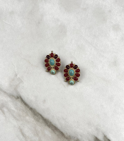 Chanel Garnet Earrings