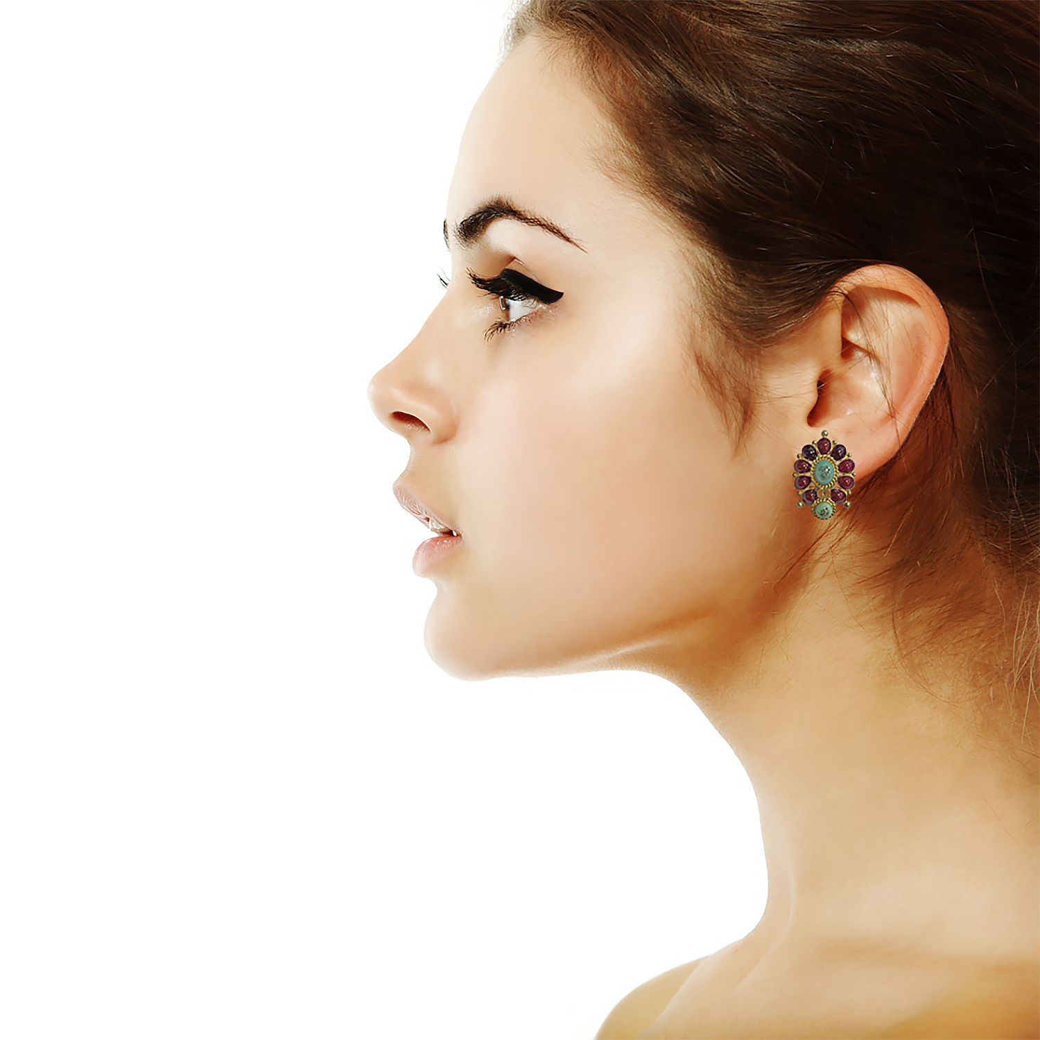 Chanel Garnet Earrings