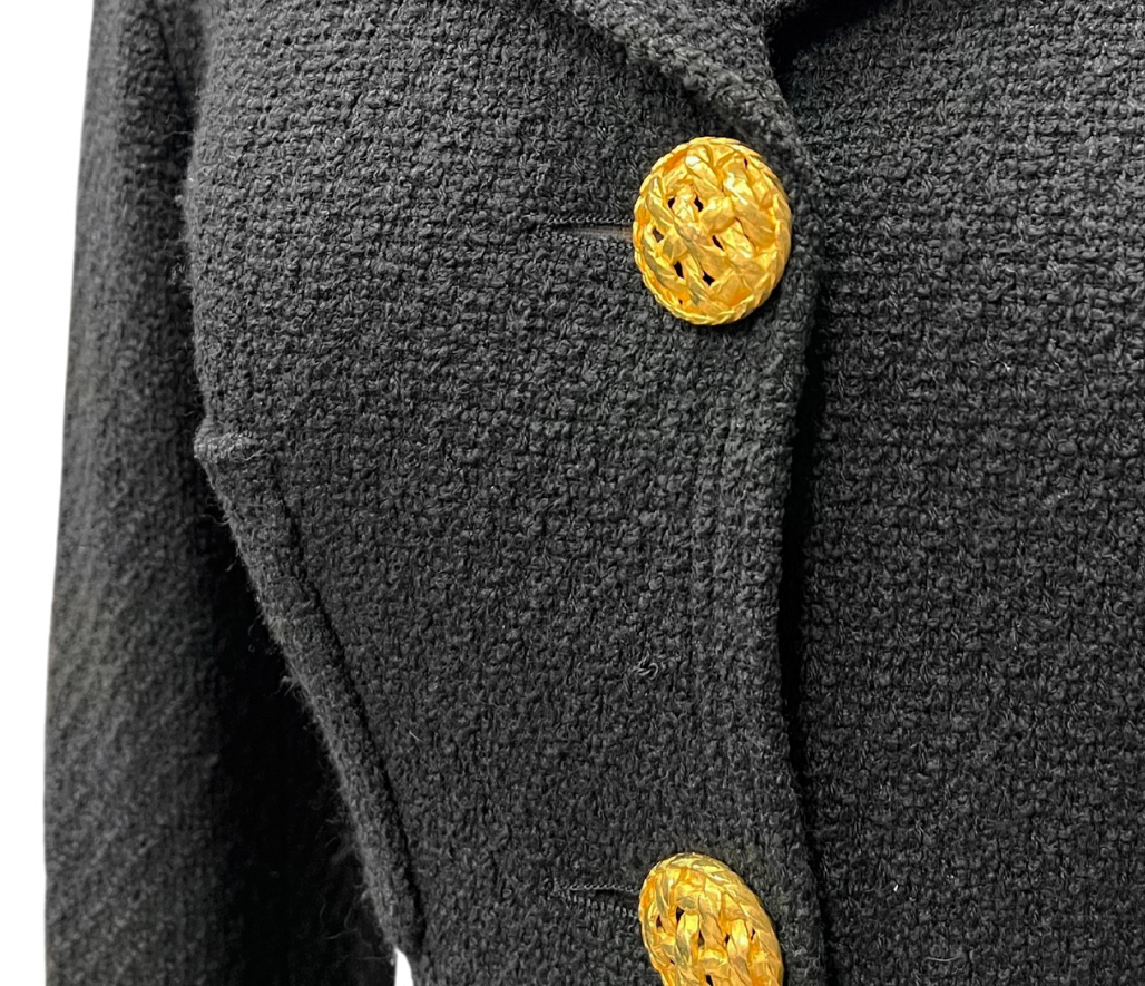Chanel Black Tweed Jacket