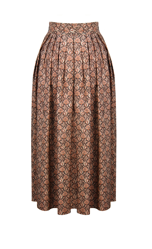 Yves Saint Laurent Silk Flower Skirt