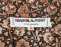 Yves Saint Laurent Silk Flower Skirt