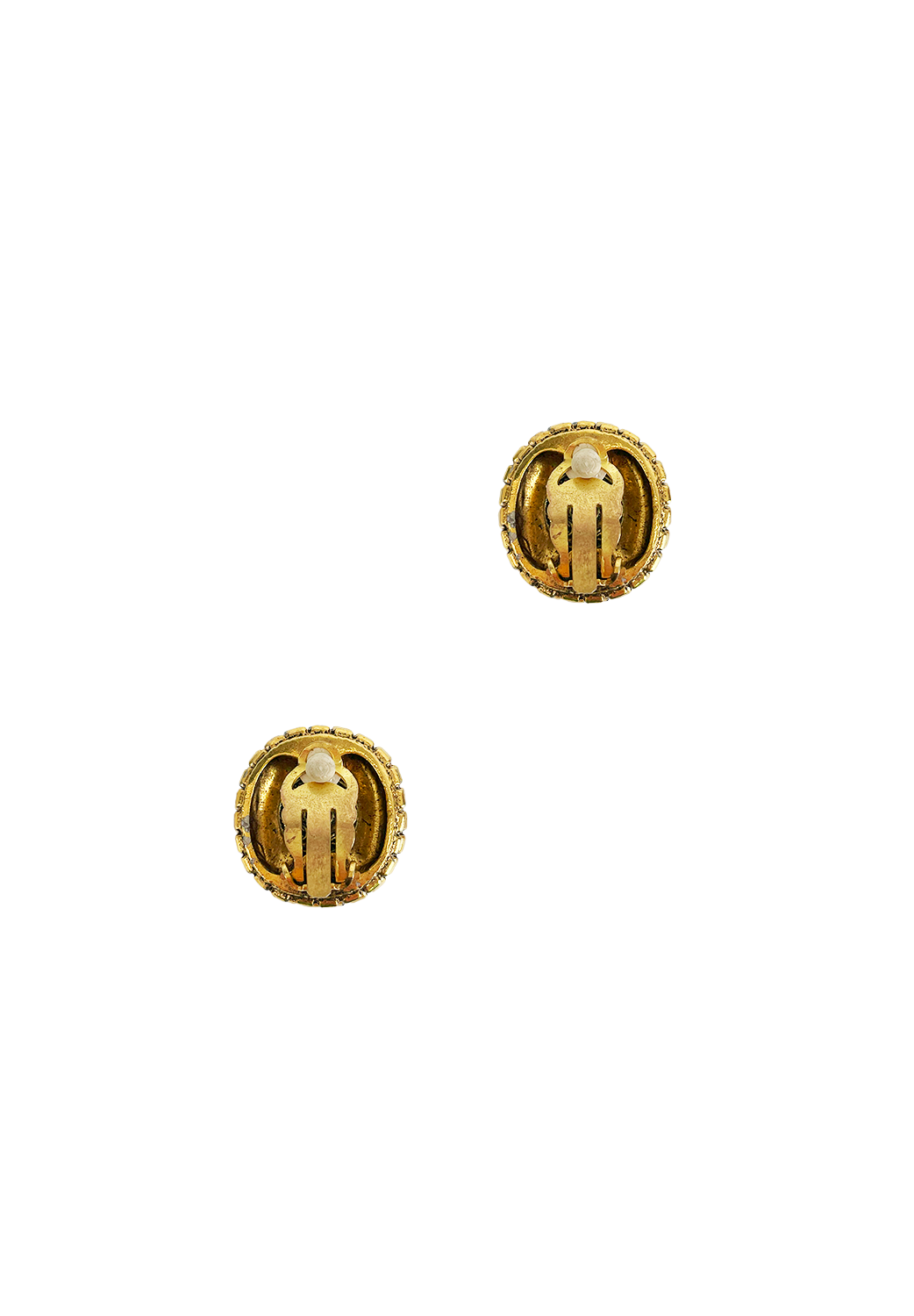 Chanel Crystals Clip-On Earrings 