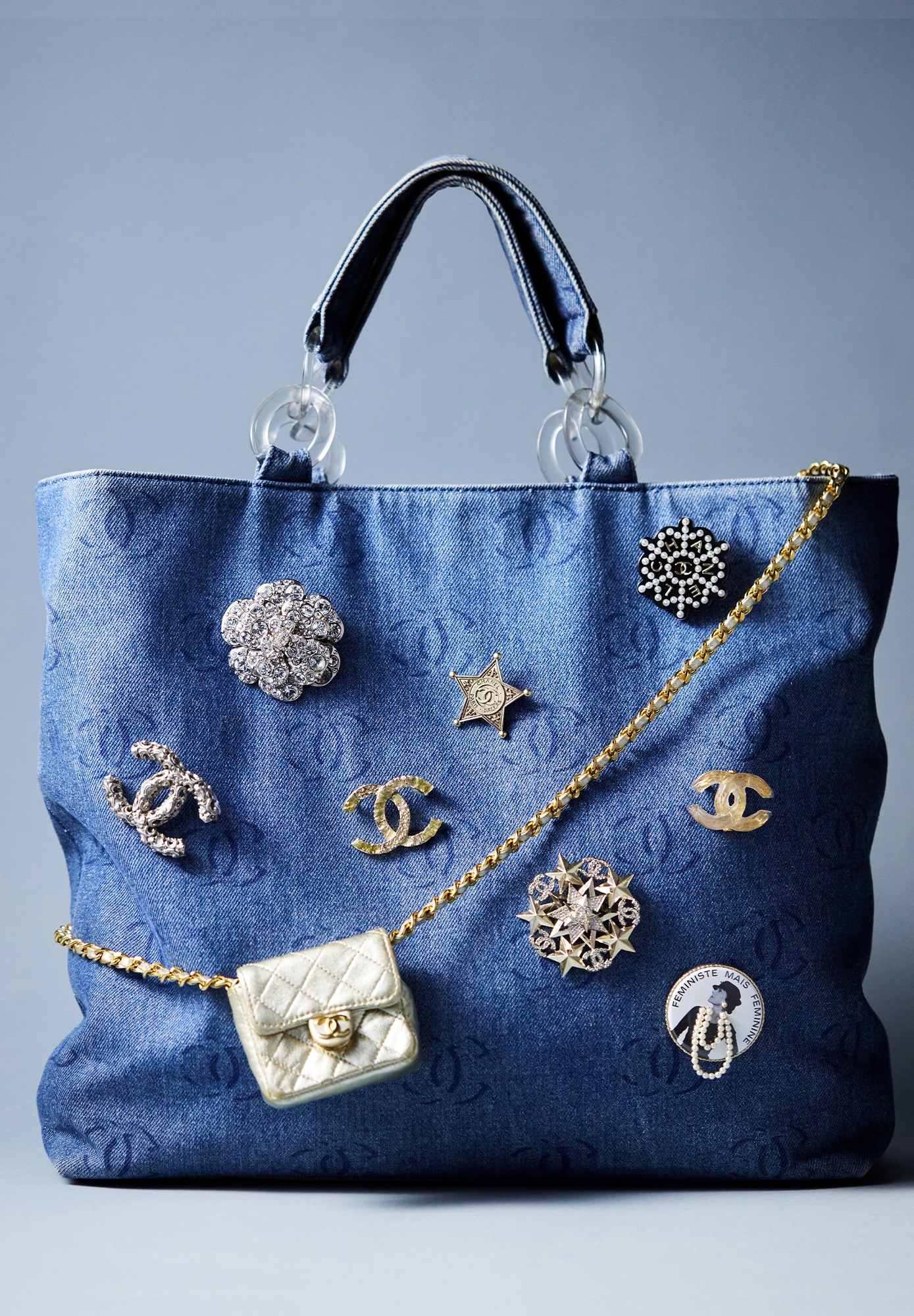 Chanel Crystals And Stars Brooch