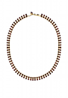 Vintage Granet Glass Necklace