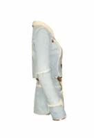 Dolce&Gabbana Light Blue Sheepskin Suit