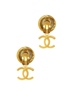 Chanel Pearl Clips With Logo