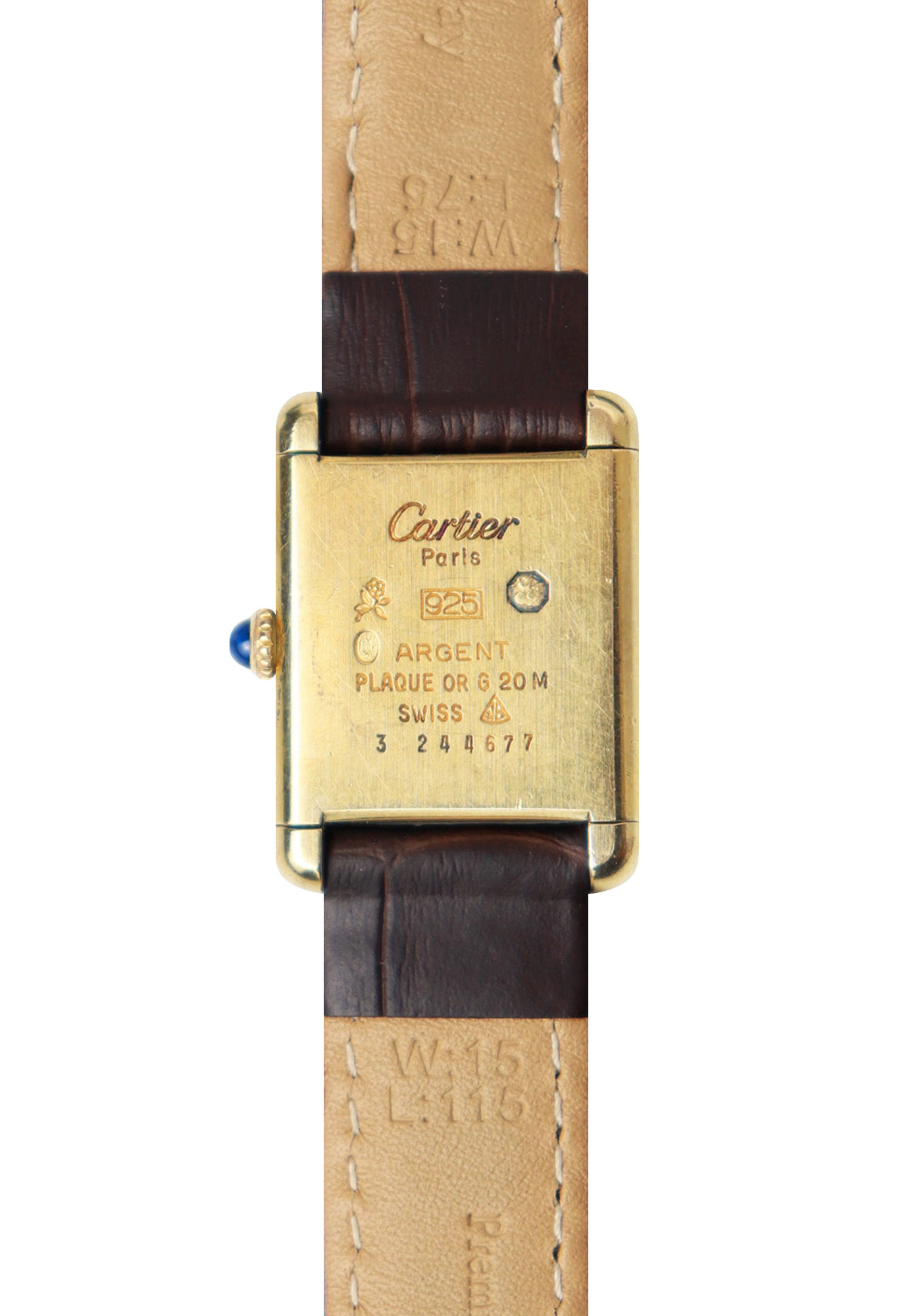 Tank Must de Cartier Vermeil Watch