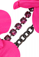 Lanvin Chain Necklace With Crystals And Flowers