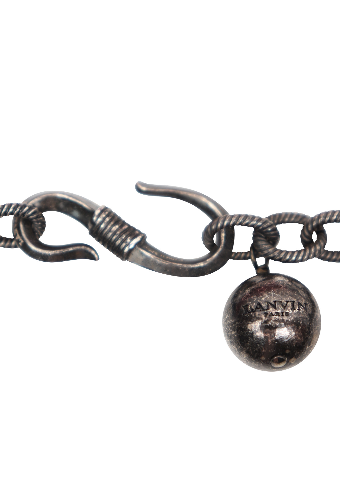 Lanvin Chain Necklace With Crystals And Flowers